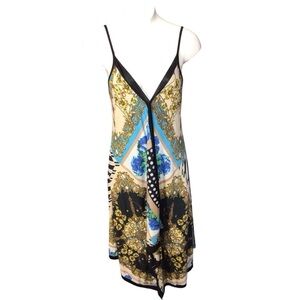 Erow Vibrant Multicolor Maxi Dress with Spaghetti Straps size medium